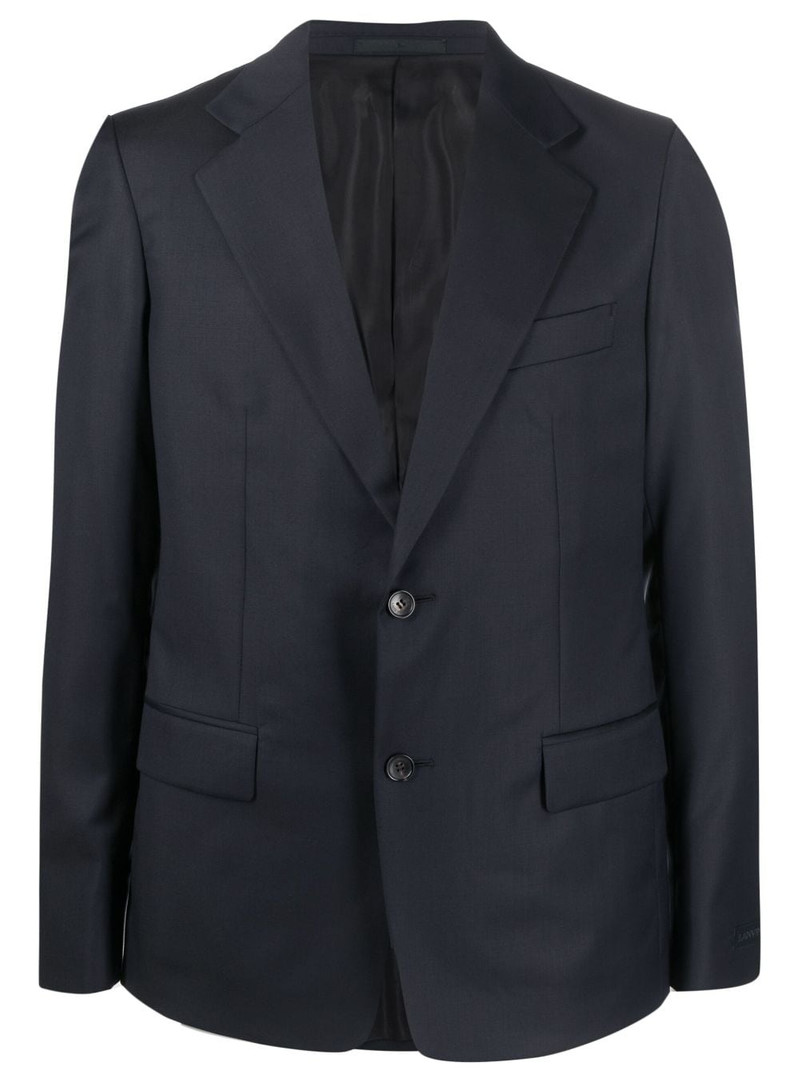 notched-lapels single-breasted blazer 1