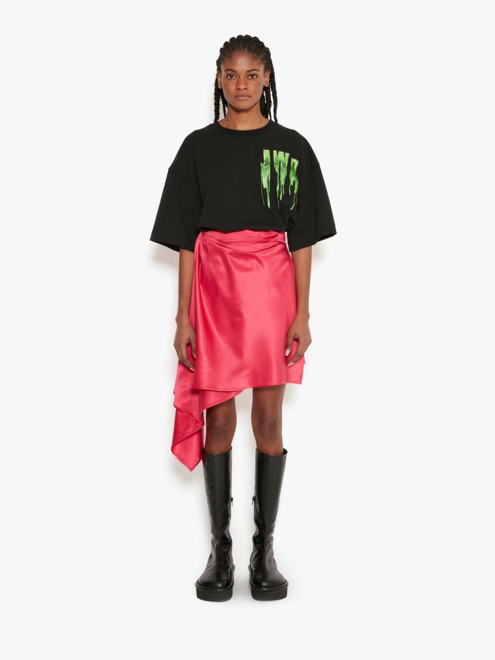 TWISTED ASYMMETRIC SKIRT - 2
