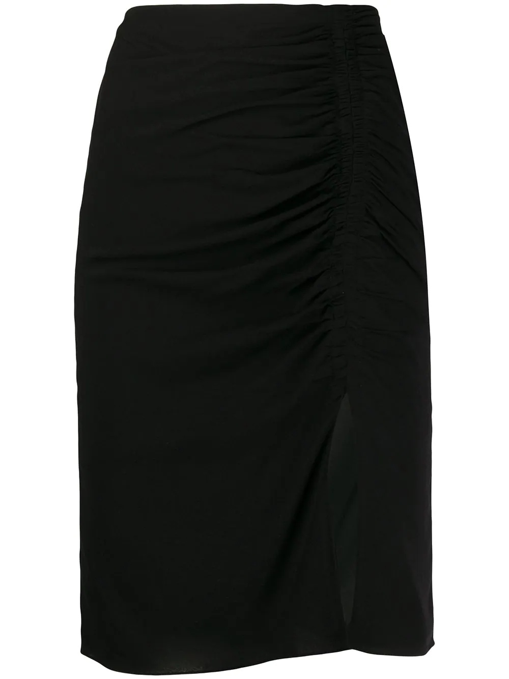 ruched straight skirt - 1