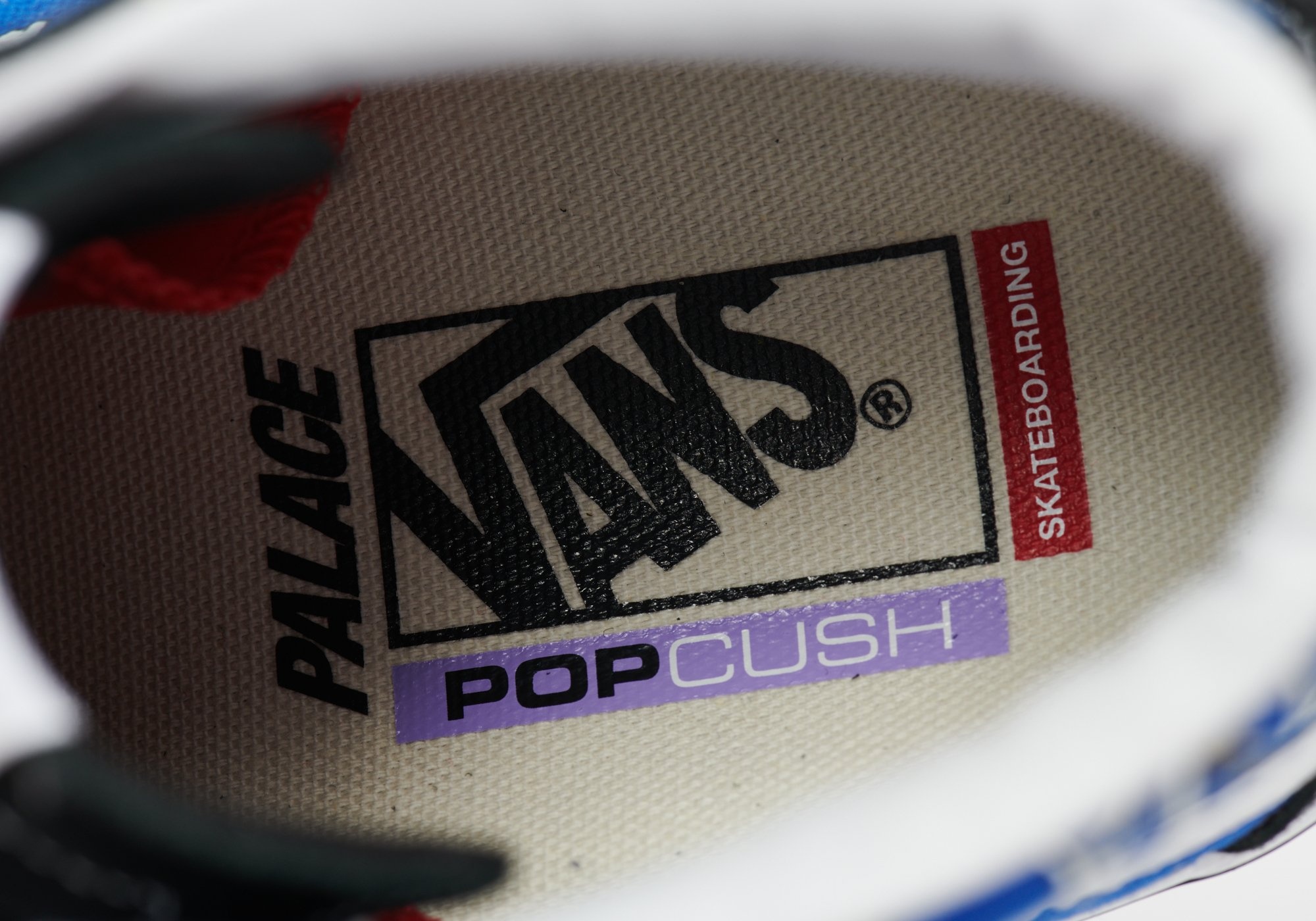 PALACE VANS SKATE SK8-HI BLUE / P SHROOM - 10