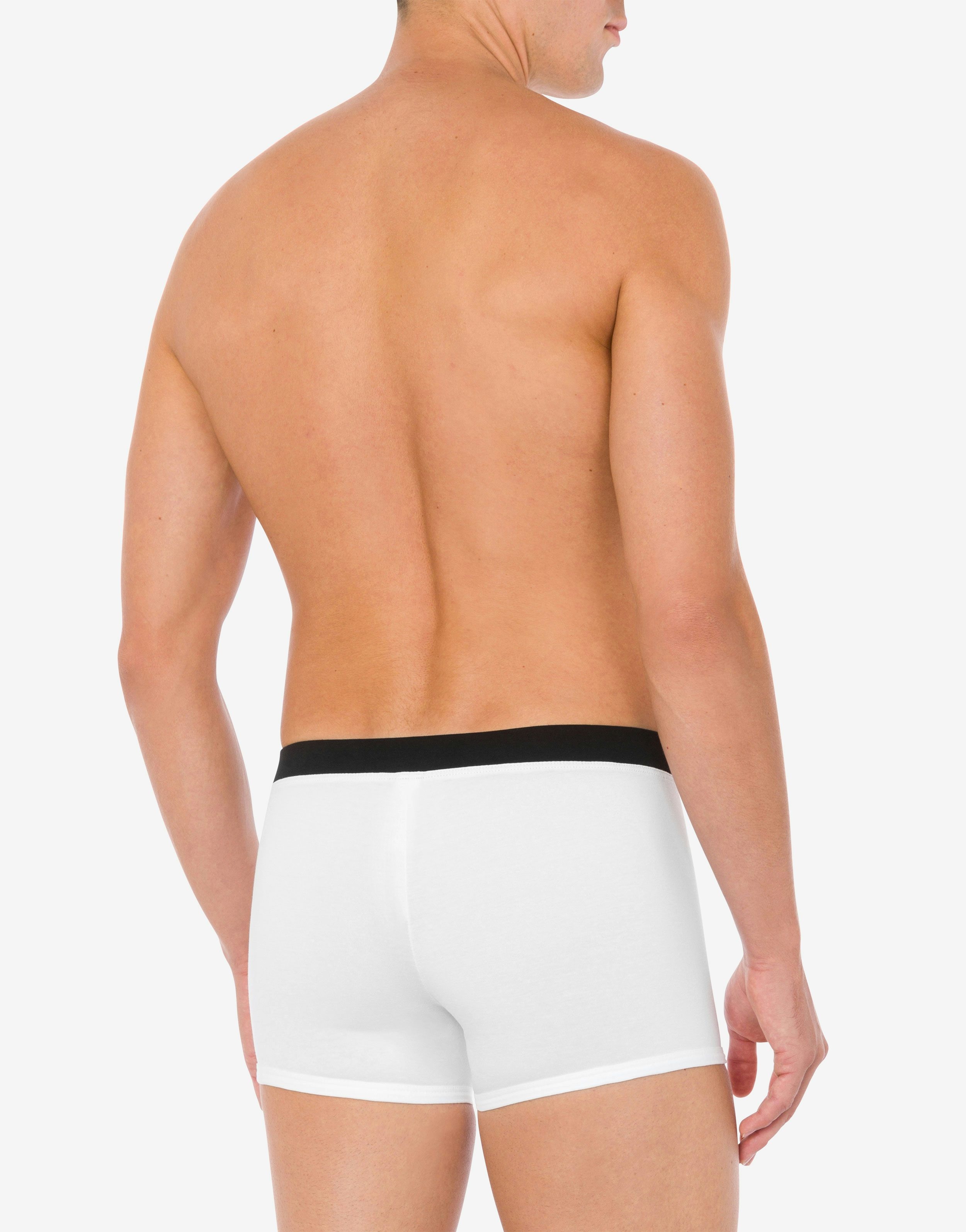 STRETCH JERSEY BOXERS WITH LOGO LABEL - 3