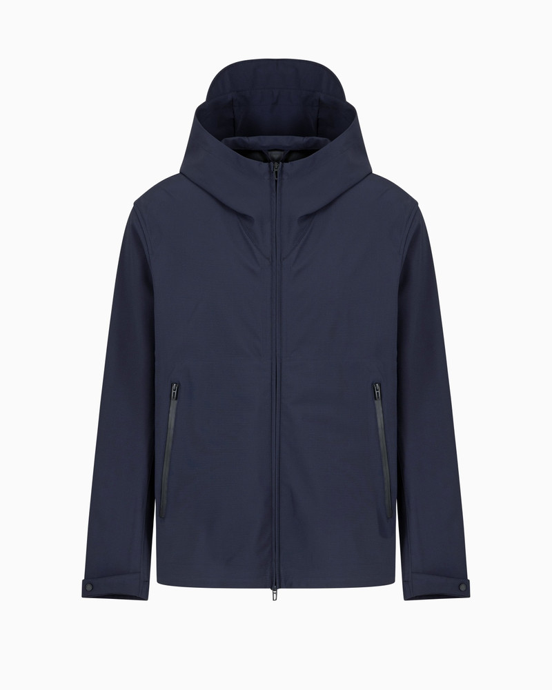 TRAVEL ESSENTIALS WATER-REPELLENT NYLON HOODED BLOUSON 1