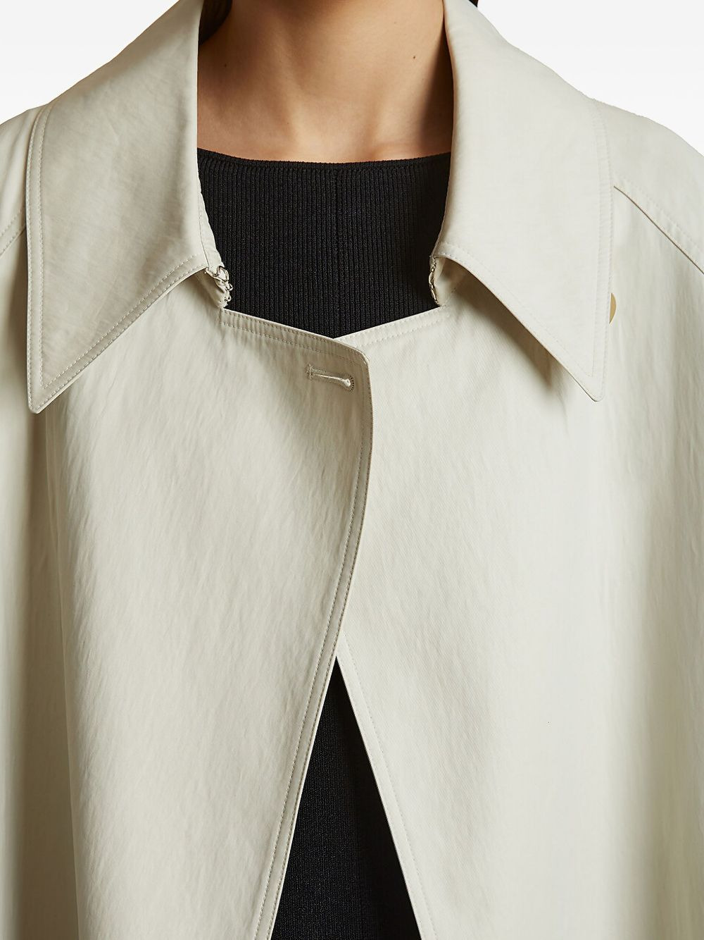 cotton-blend coat - 5