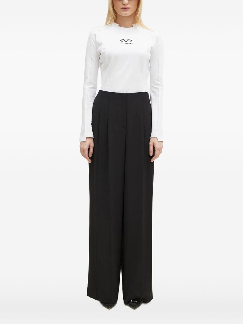 exposed-seam long-sleeve T-shirt 1