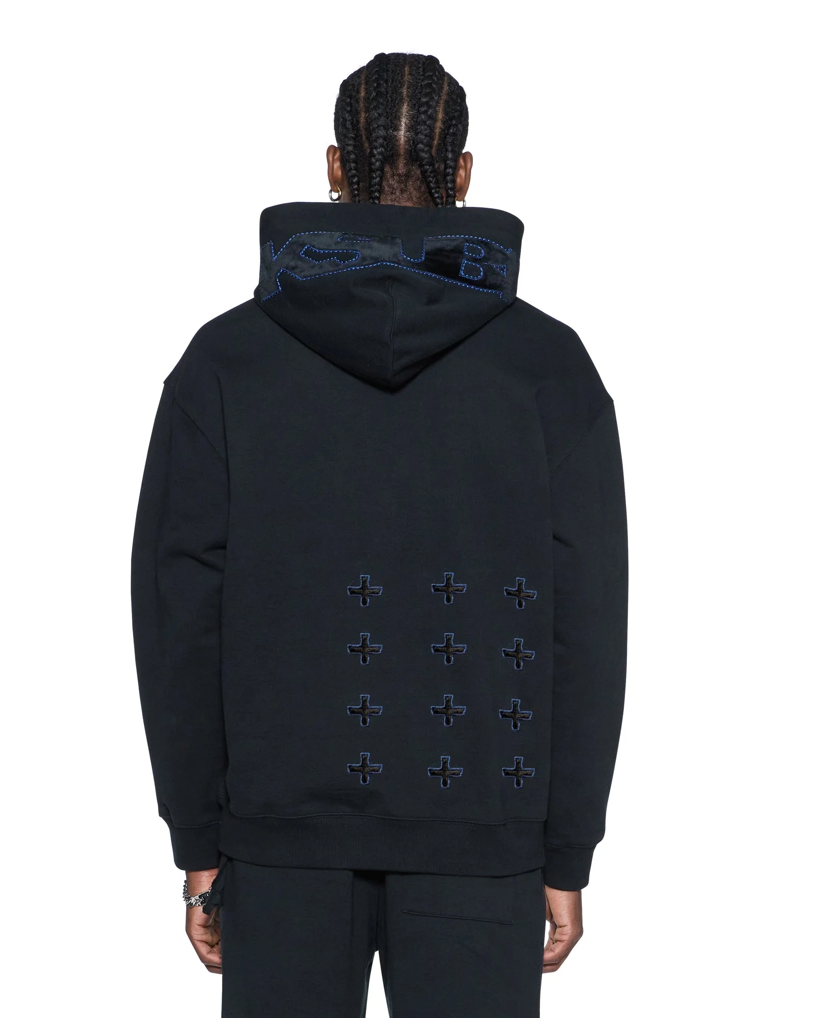 4X4 LUXE BIGGIE HOODIE COBALT BLACK - 1