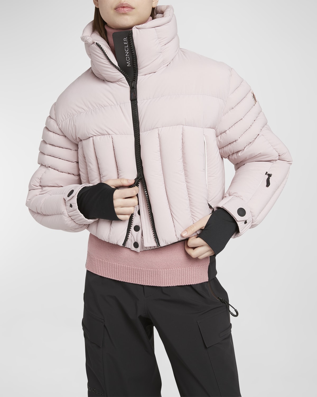 Flims Cropped Puffer Bomber Jacket - 7