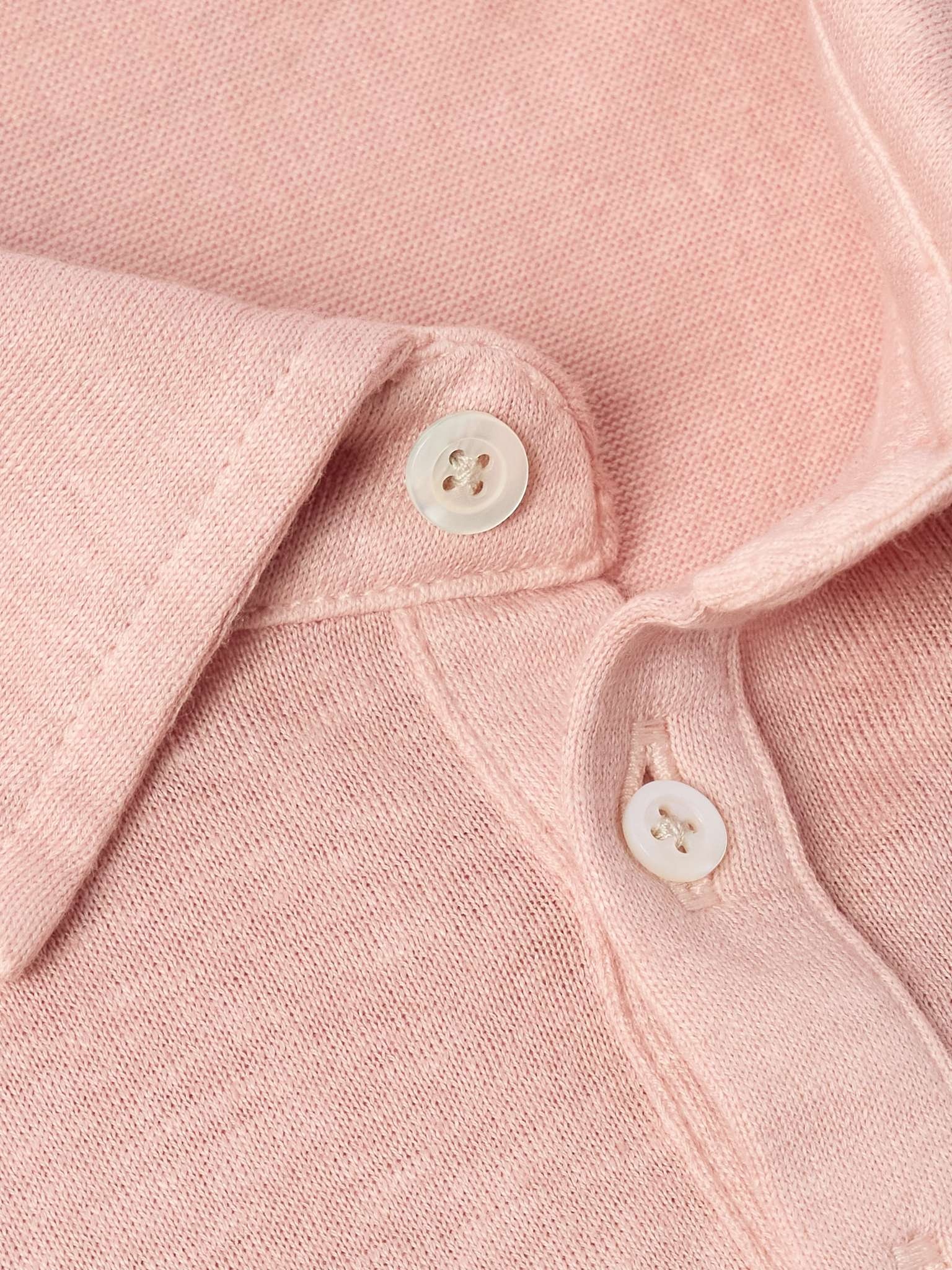 Linen and Cotton-Blend Polo Shirt - 4