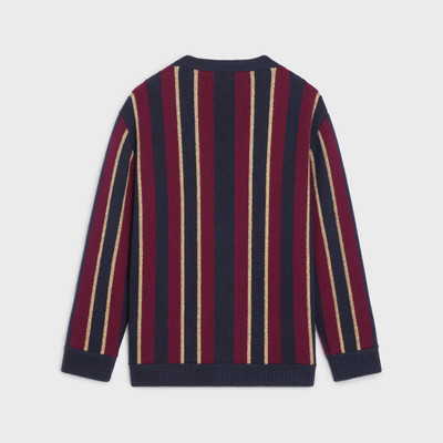 CELINE OVERSIZED CARDIGAN IN STRIPED ANGORA WOOL outlook