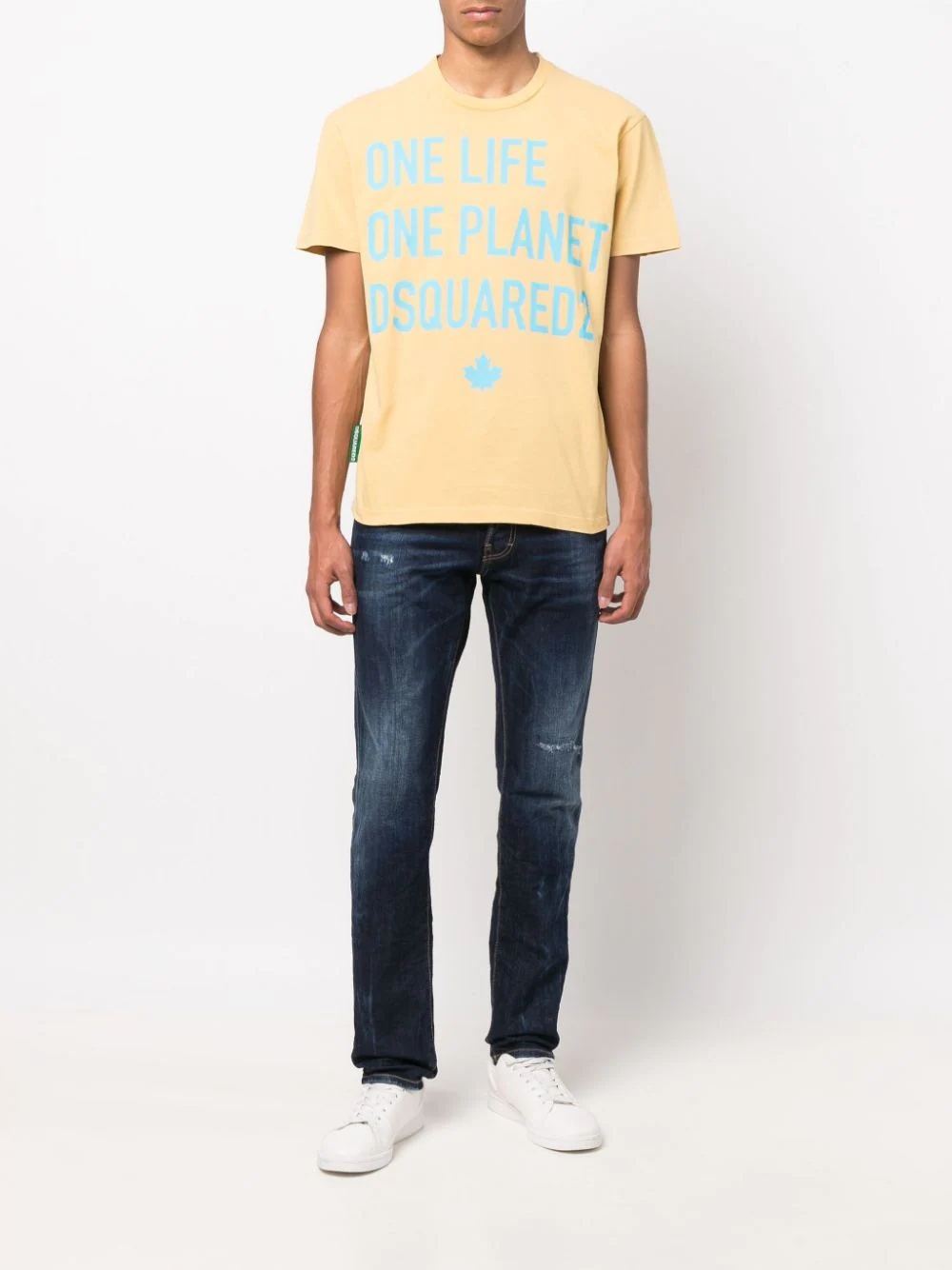 slogan-print cotton T-shirt - 2