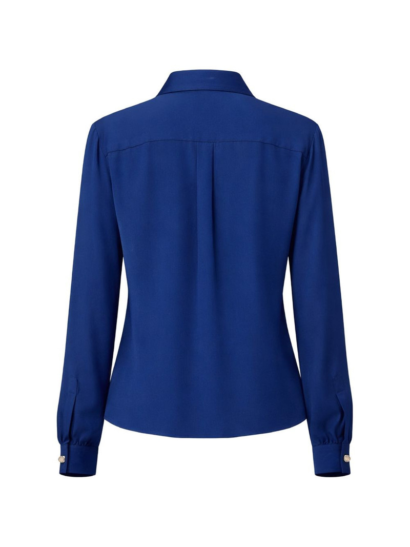 ELIE SAAB tie-neck silk shirt outlook