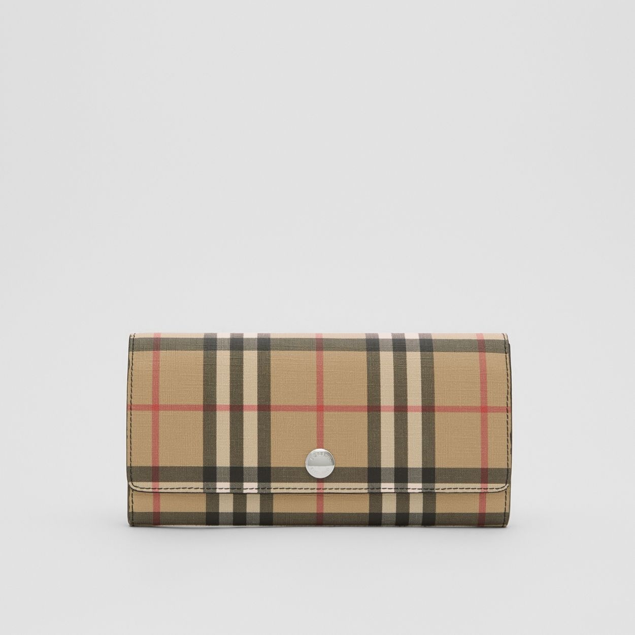 Vintage Check E-canvas Continental Wallet - 1