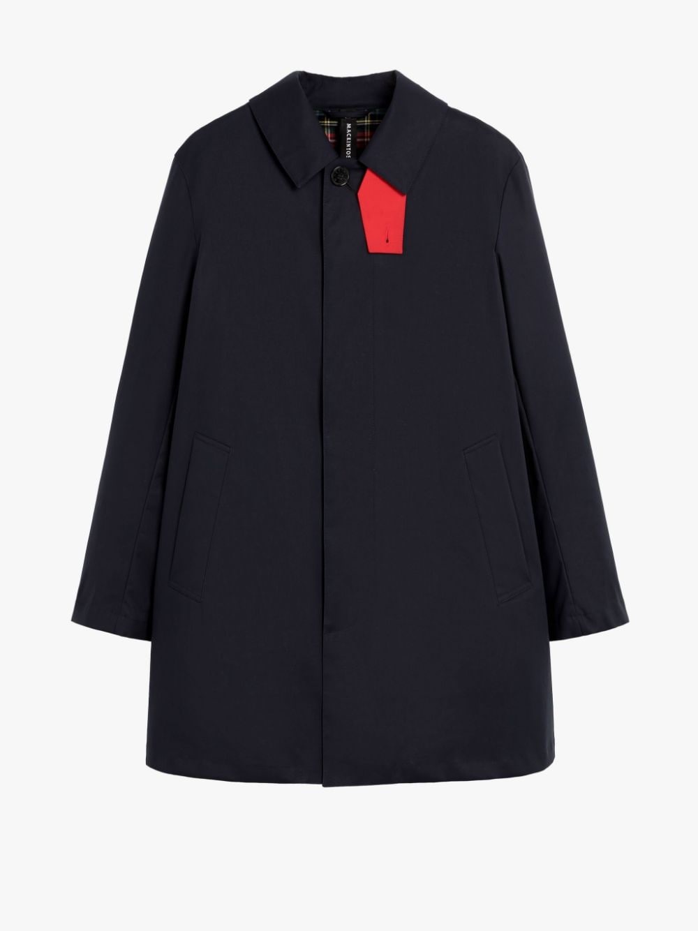 TARTAN CAMBRIDGE NAVY RAINTEC COTTON SHORT COAT - 1
