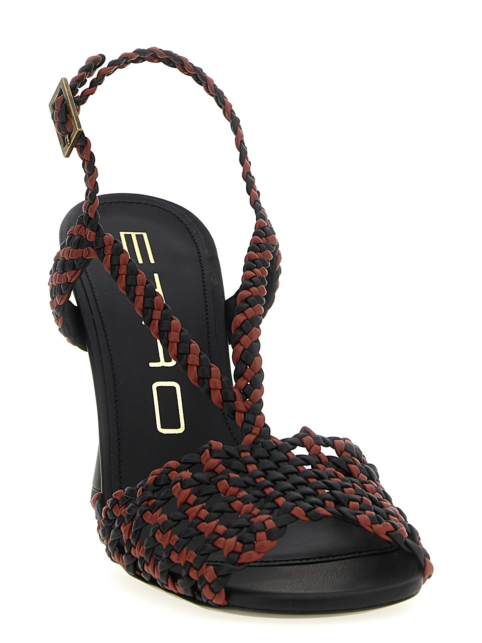 Two-Tone Sandals White/Black - 2