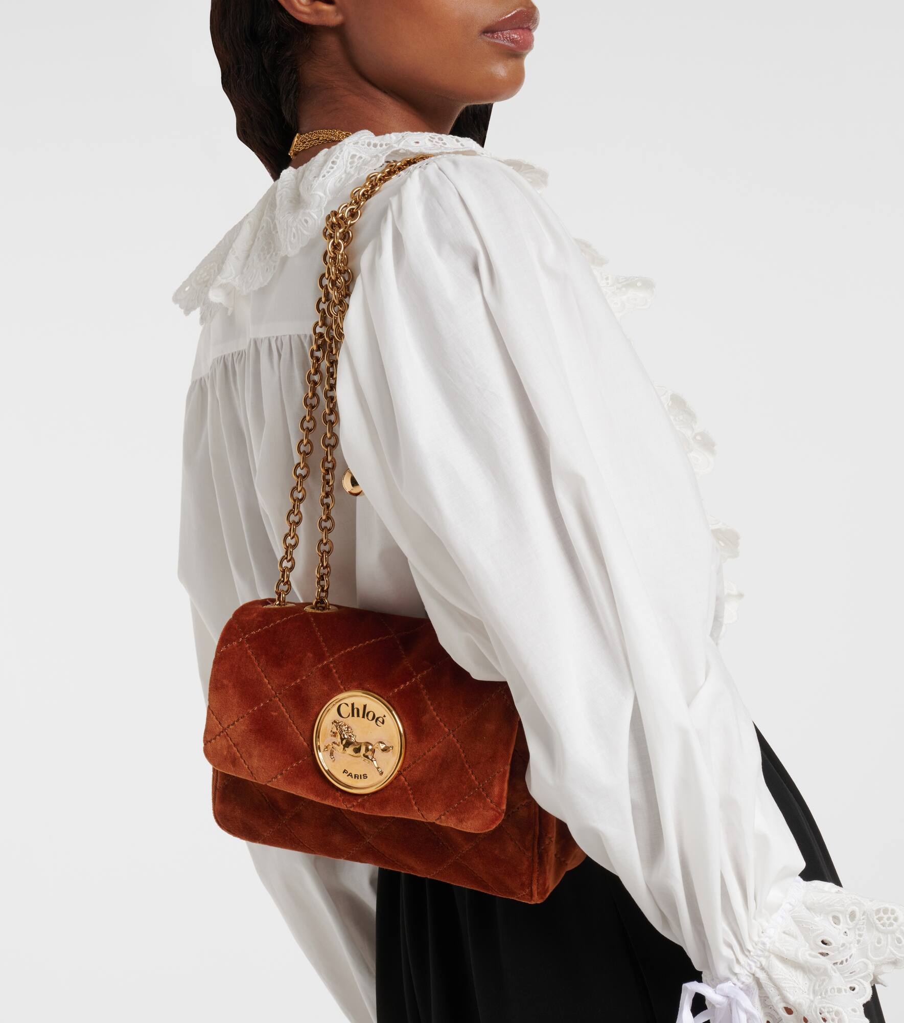 Chloé Heritage suede leather shoulder bag - 2