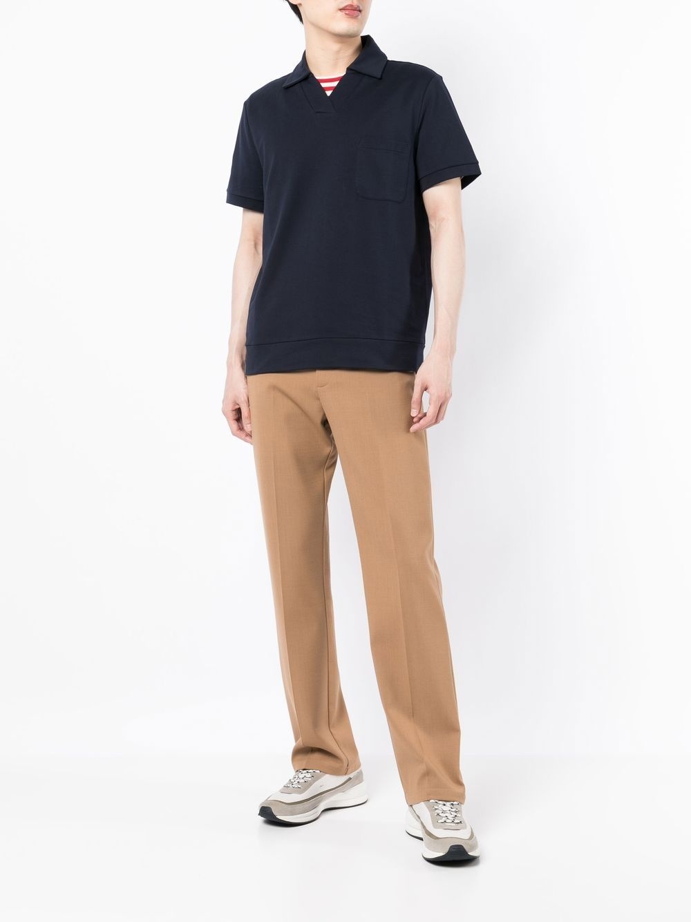 Benoit patch-pocket polo shirt - 2