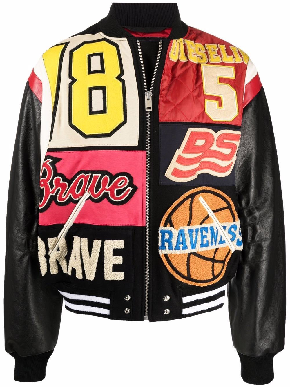 Varsity printed bomber jacket - 1