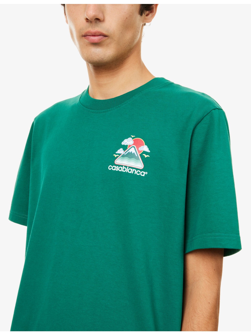 Montagne Ondulee Brand-Print Cotton-Jersey T-Shirt - 5