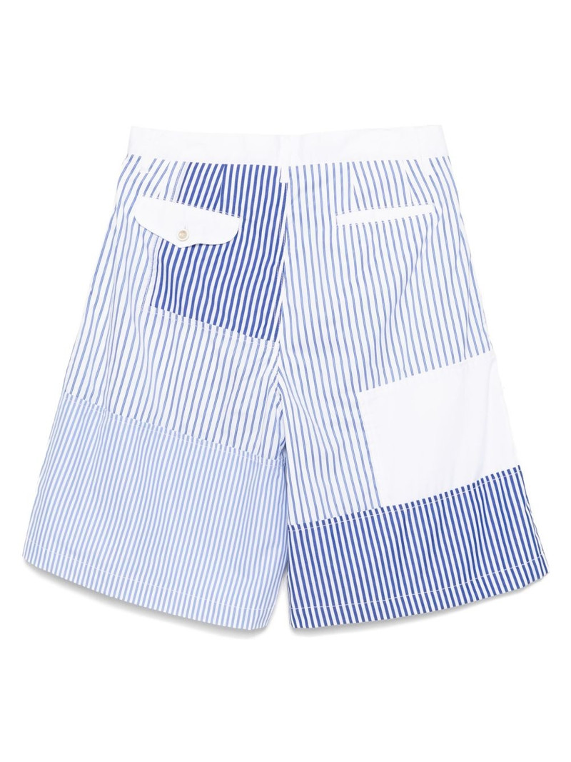 Comme des Garçons SHIRT striped panel shorts outlook