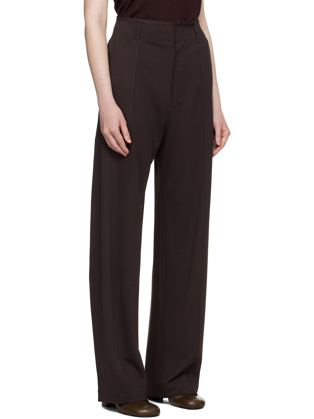 Brown Relaxed Volume Trousers - 2