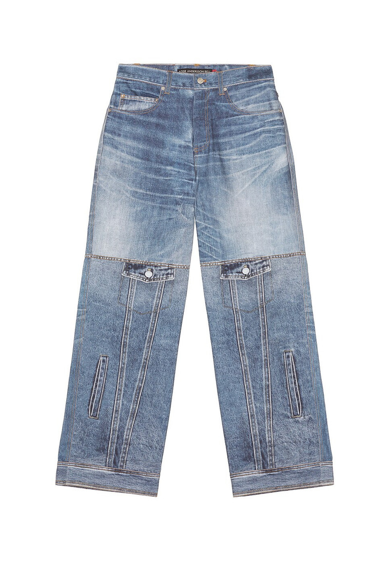 Andersson Bell Custom-Like Printed Denim Pants outlook