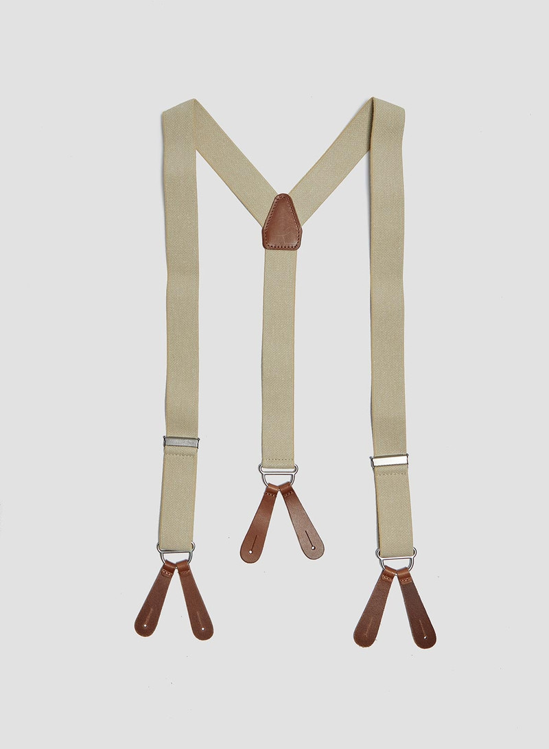 Workwear Braces in Stone 1