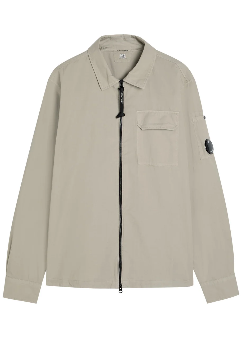 C.P. Company Logo Cotton Overshirt - 1