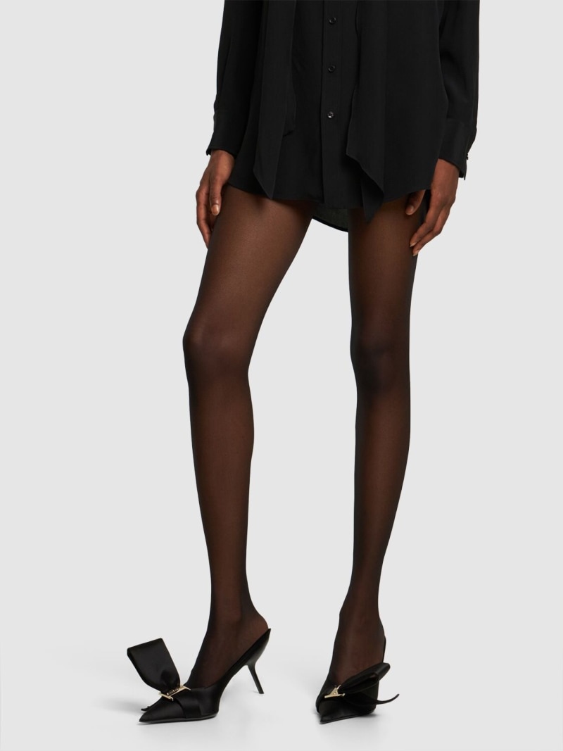 85mm Emii satin mule pumps - 2