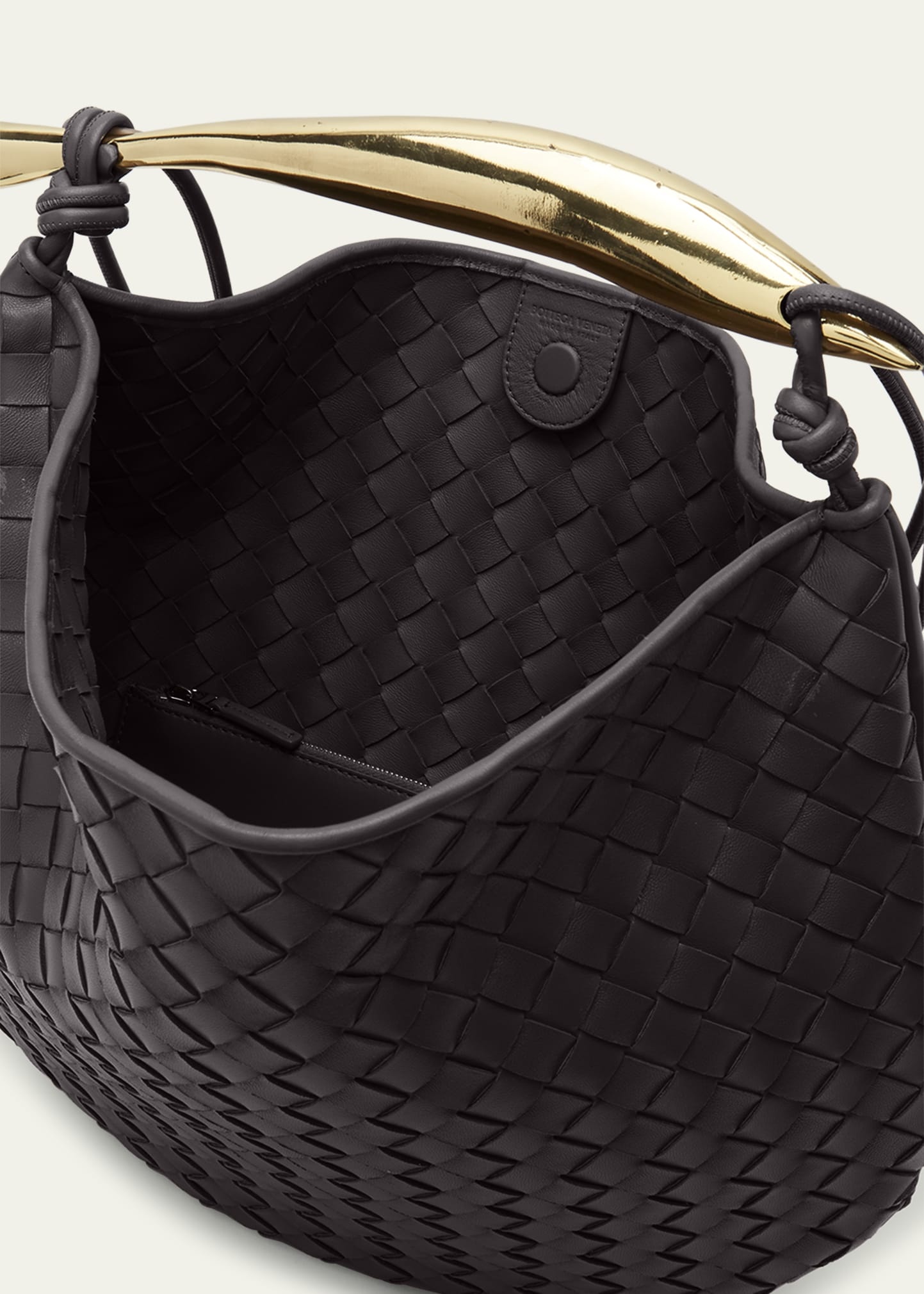 Sardine Medium Intrecciato Leather Top-Handle Bag - 4