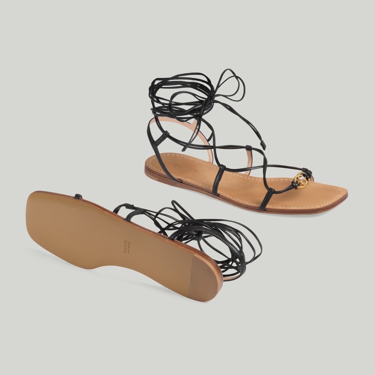 Women's Interlocking G strappy sandal - 5