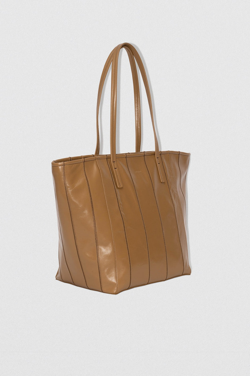 BY FAR CLUB TOTE SPARROW PATCHWORK CREASED LEATHER outlook