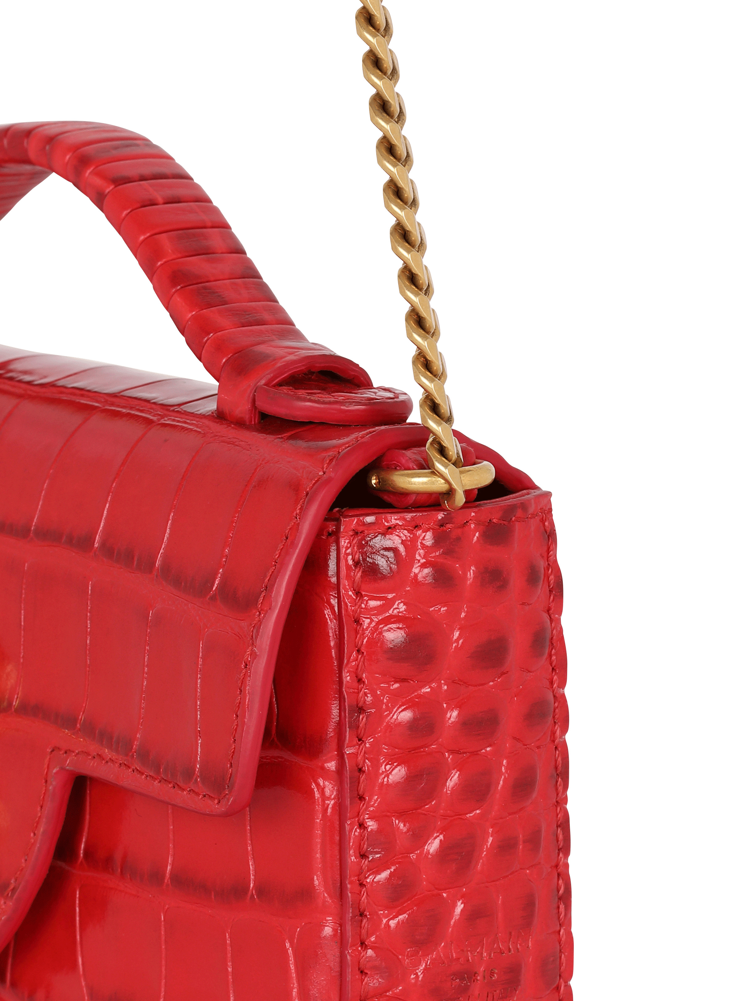 B-Buzz mini bag in crocodile-print leather - 6