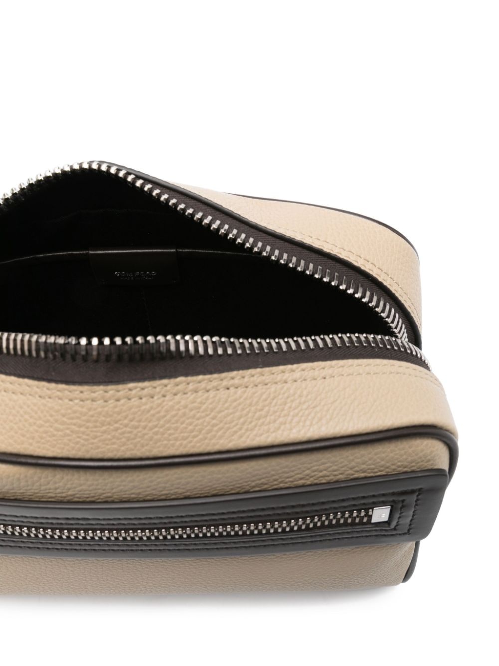 logo-print wash bag - 3