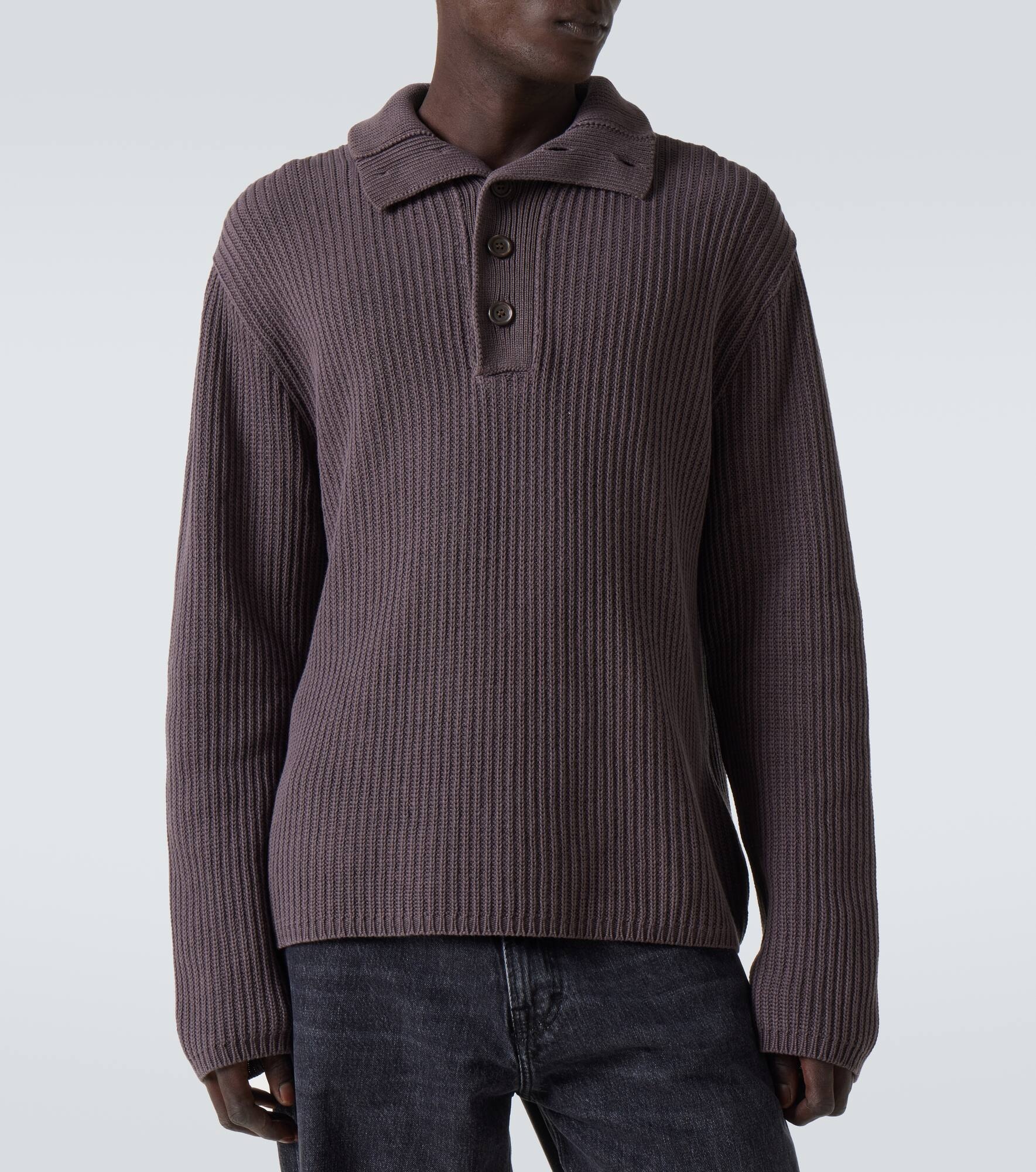 Navigator cotton polo sweater - 3