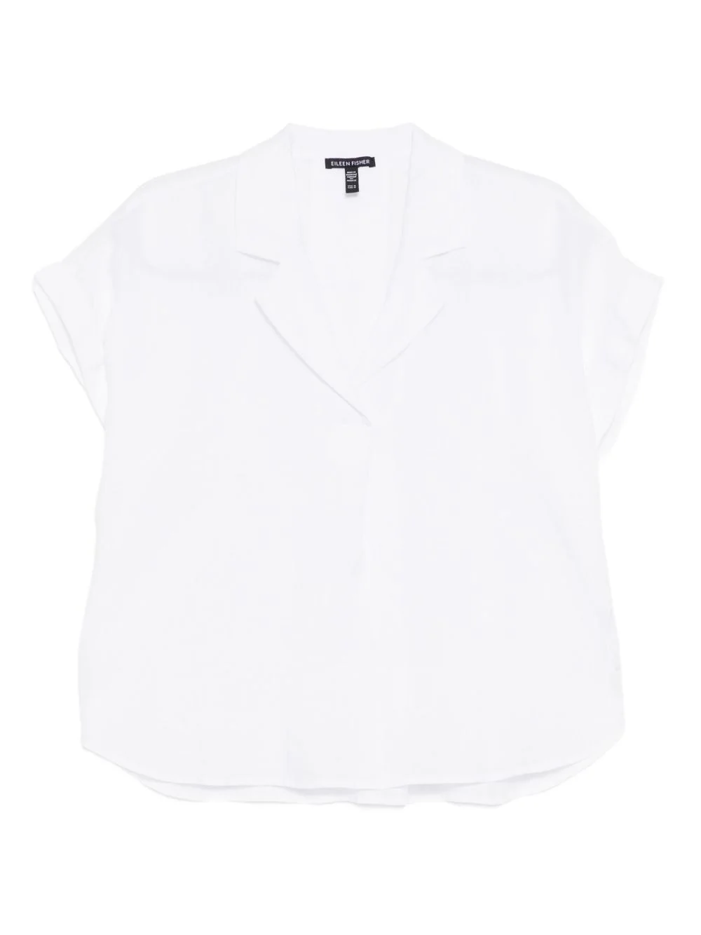 cotton notch-collar top - 1