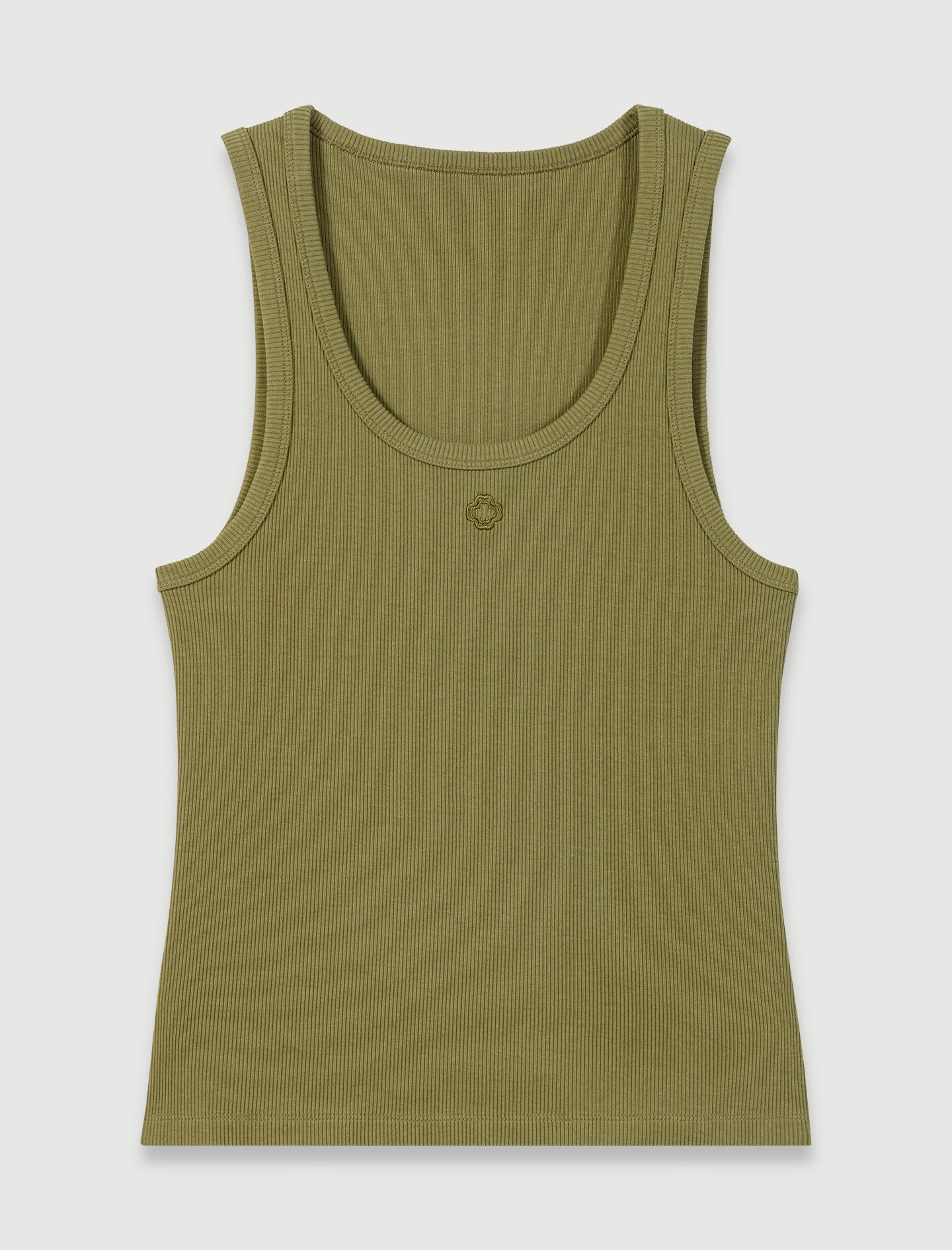 Ribbed vest top - 1