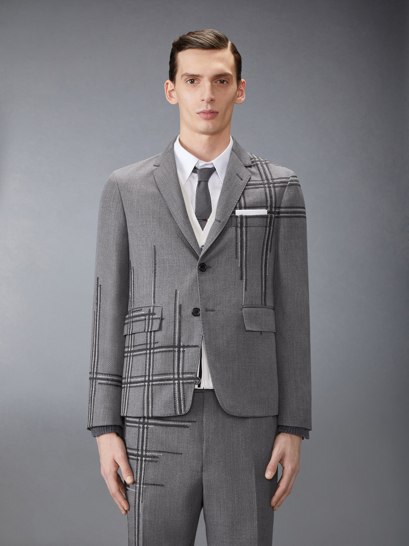 Thom Browne UNCONSTRUCTED WOOL SCHOOL UNIFORM SPORTCOAT outlook