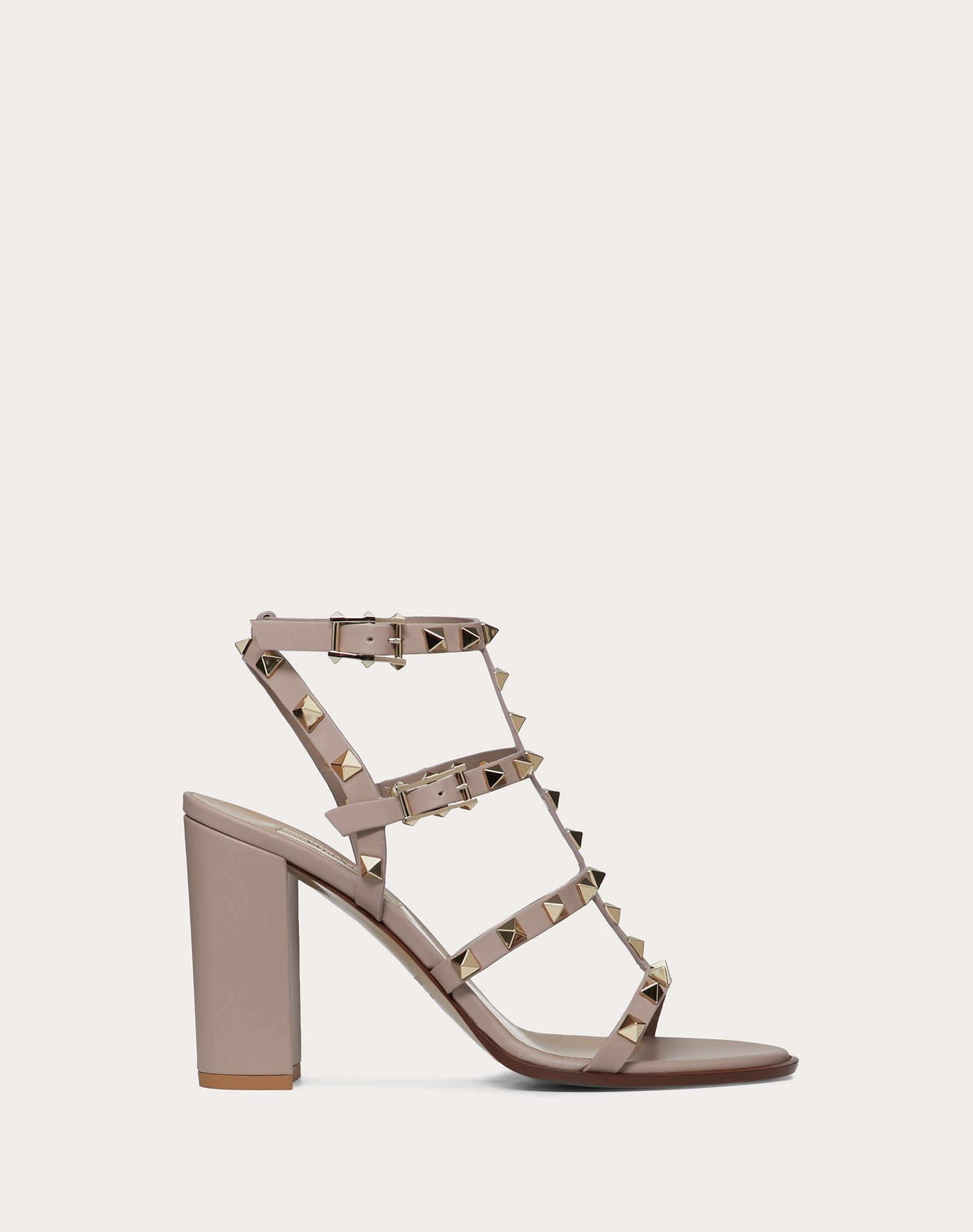 Rockstud Ankle Strap Sandal 90 mm - 1