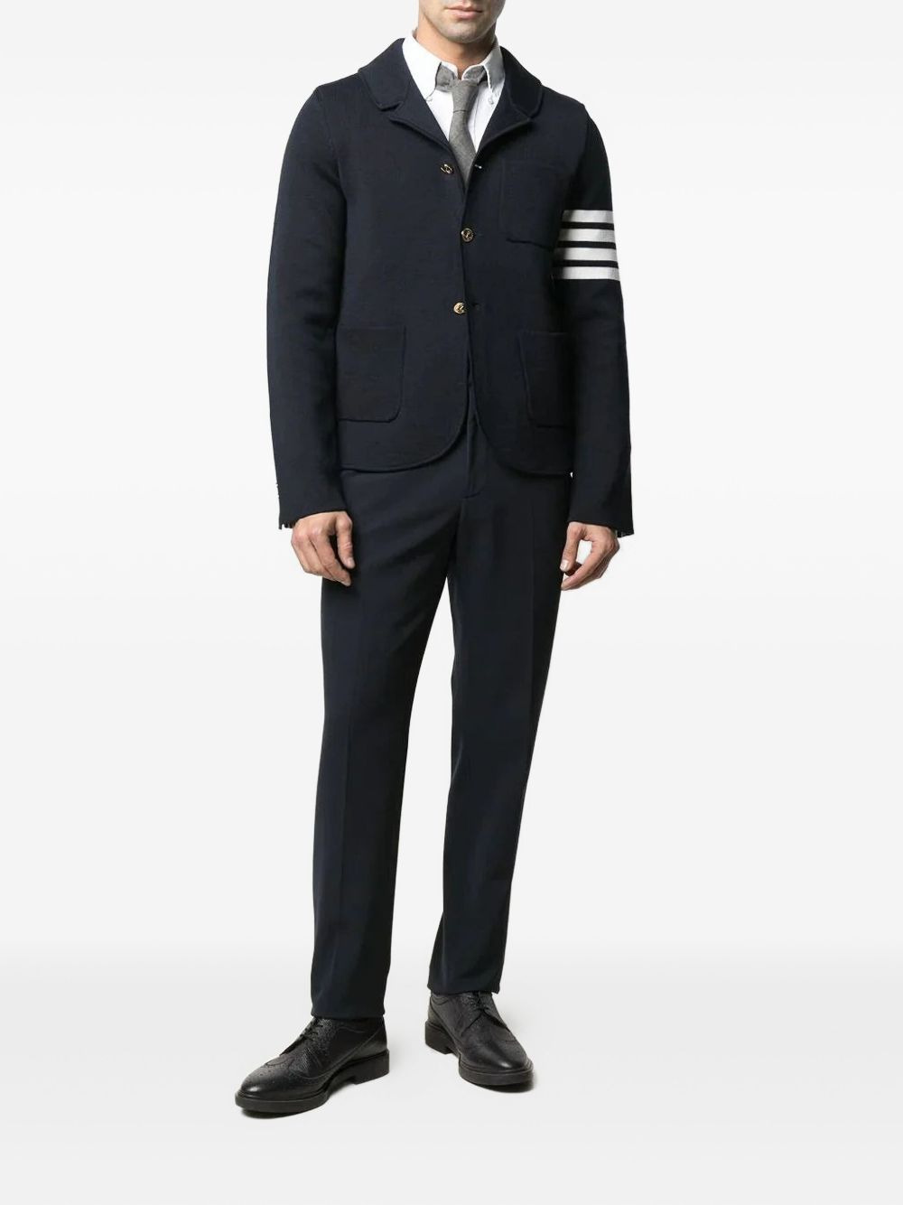 4-Bar knit blazer - 2