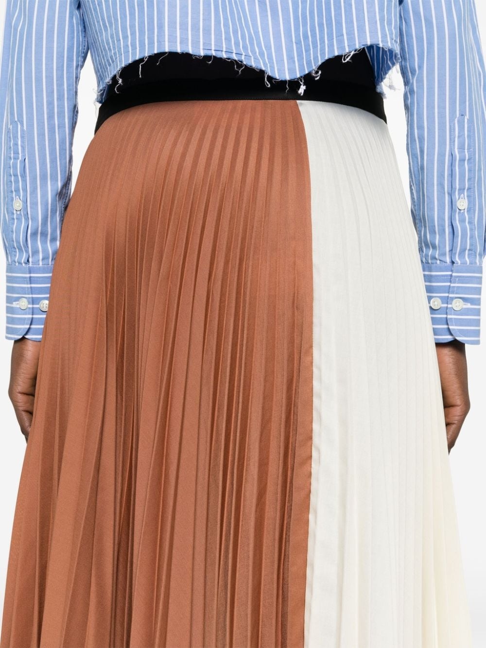high-waist pleated skirt - 5