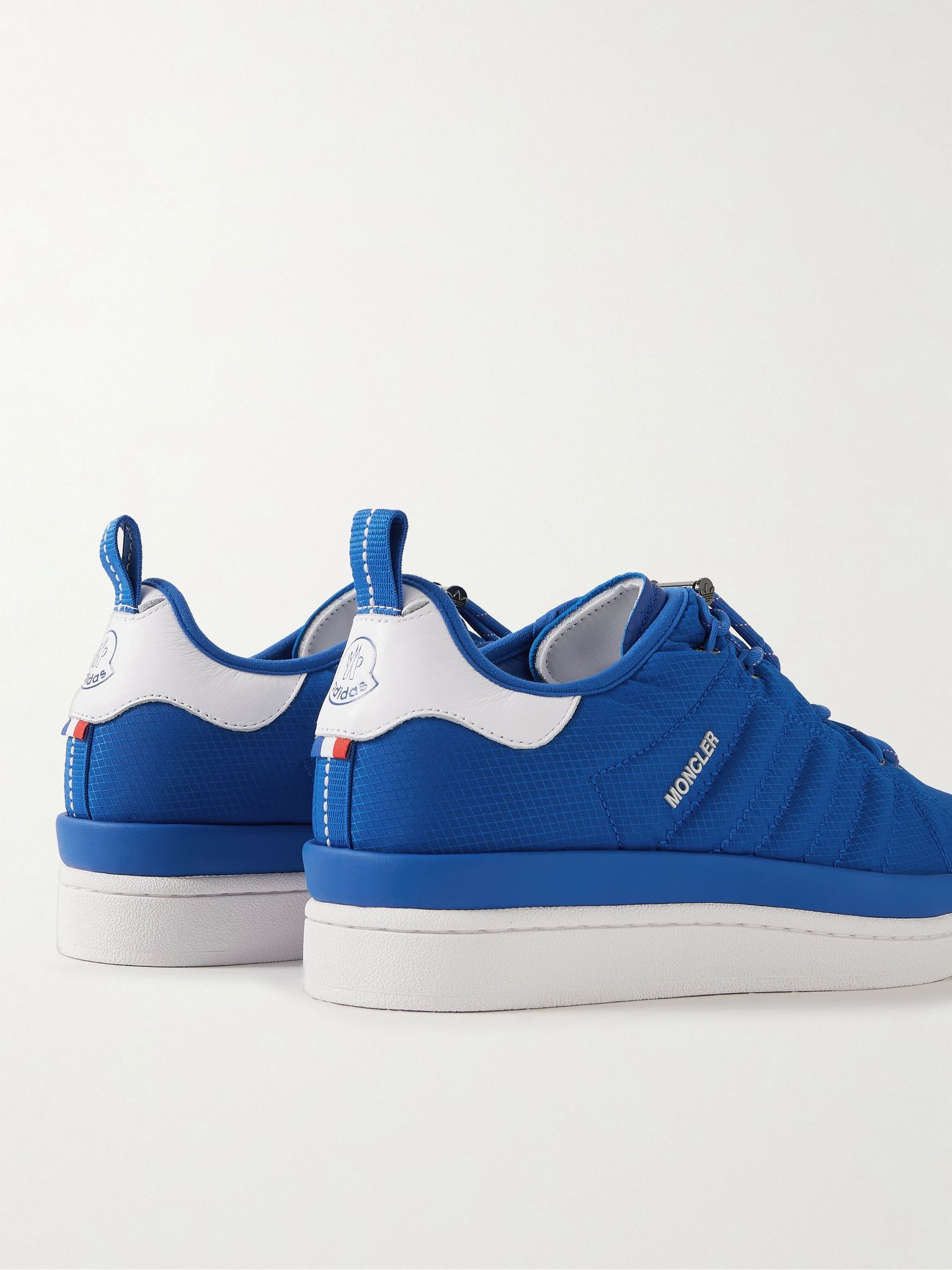+ adidas Originals Campus Leather-Trimmed Quilted GORE-TEX Sneakers Blue - 5