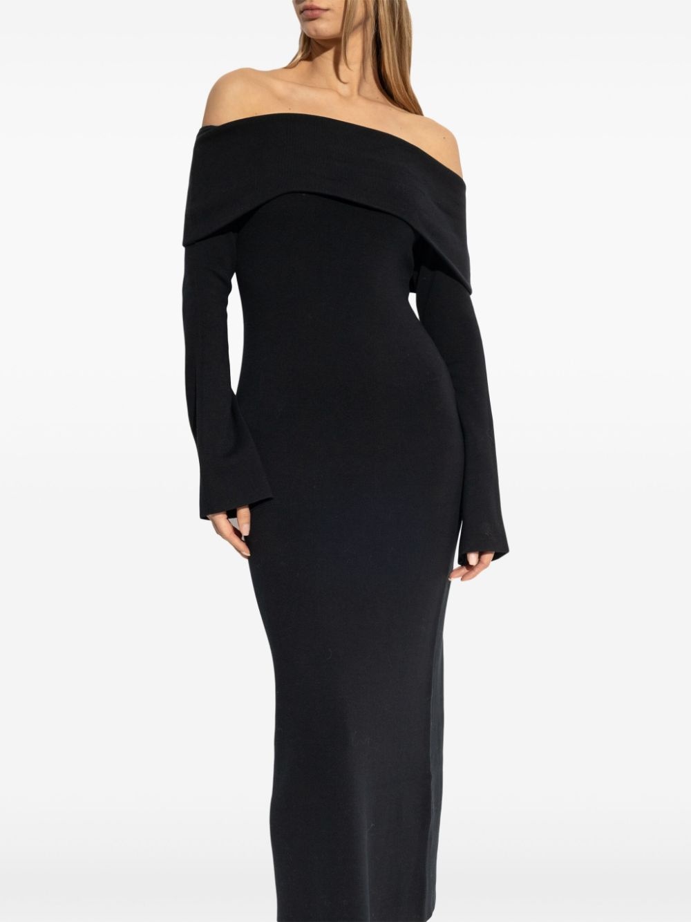 off-shoulder maxi dress - 3