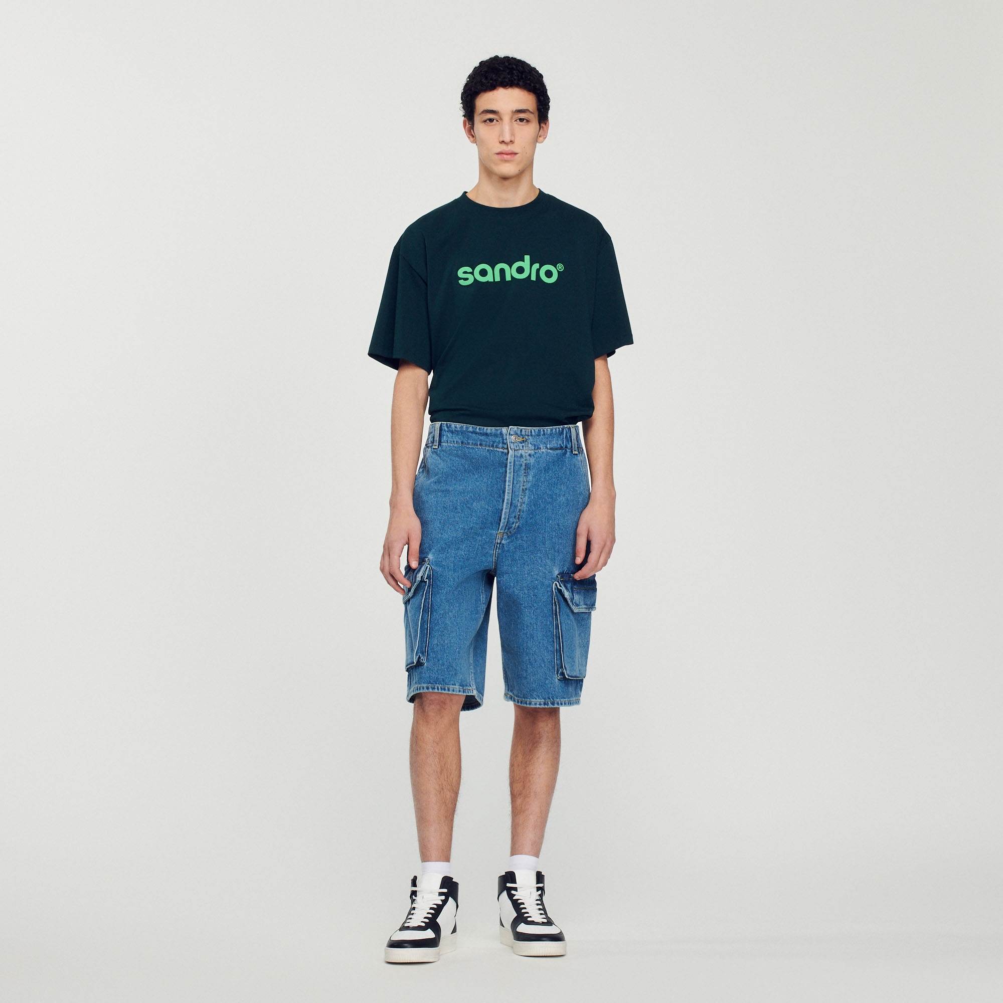 Baggy denim shorts - 3