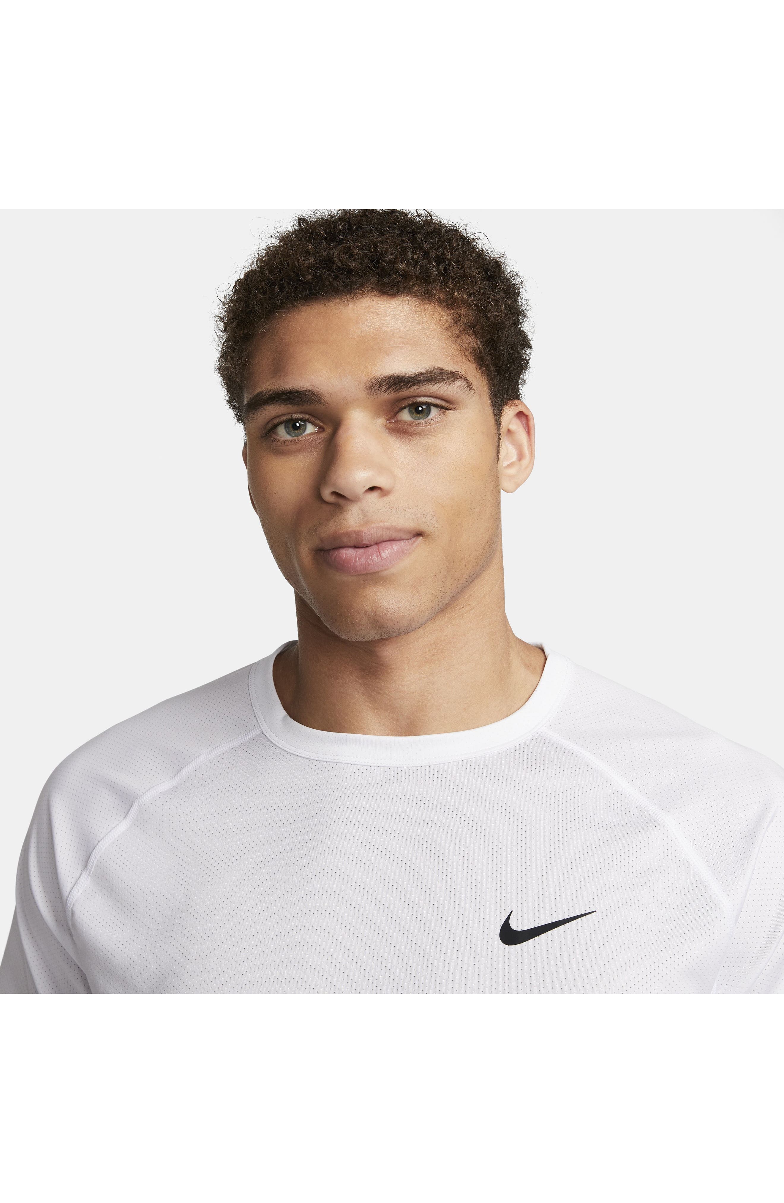 Nike Dri-FIT Ready Training T-Shirt in White/Black at Nordstrom - 7