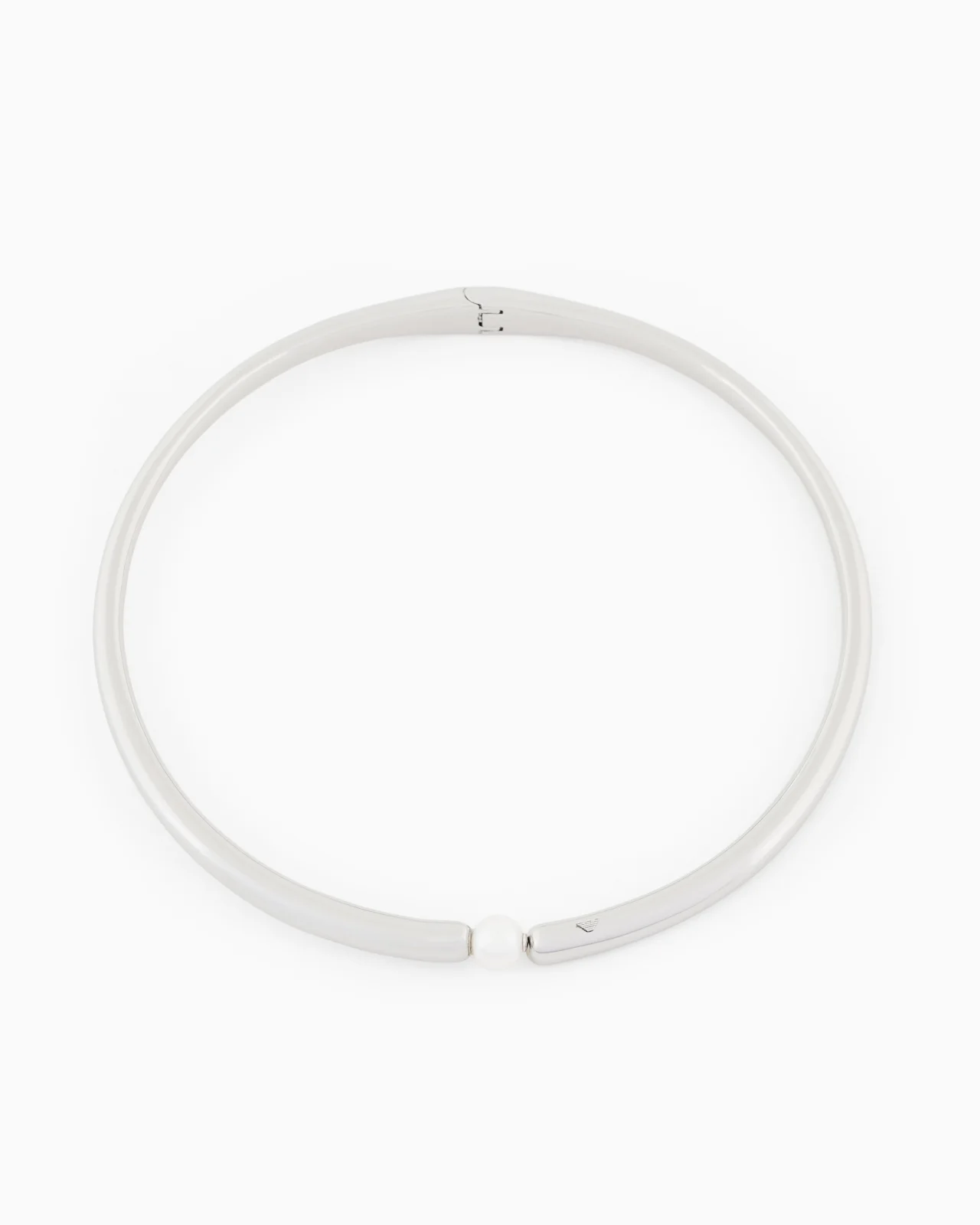 SILVER-TONE BRASS COLLAR NECKLACE - 1