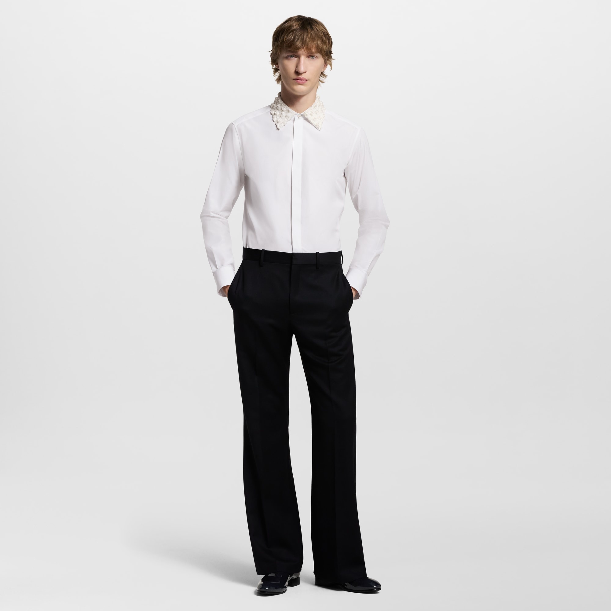 Embellished Collar Evening Shirt - 5
