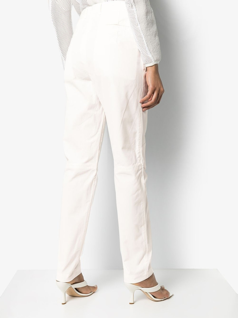 high-waisted slim-fit trousers 4