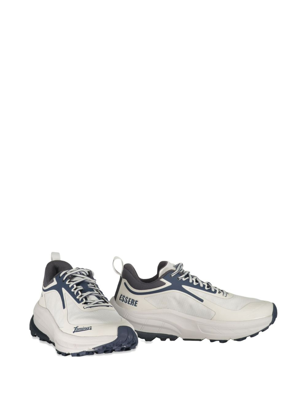 round-toe lace-up sneakers - 2