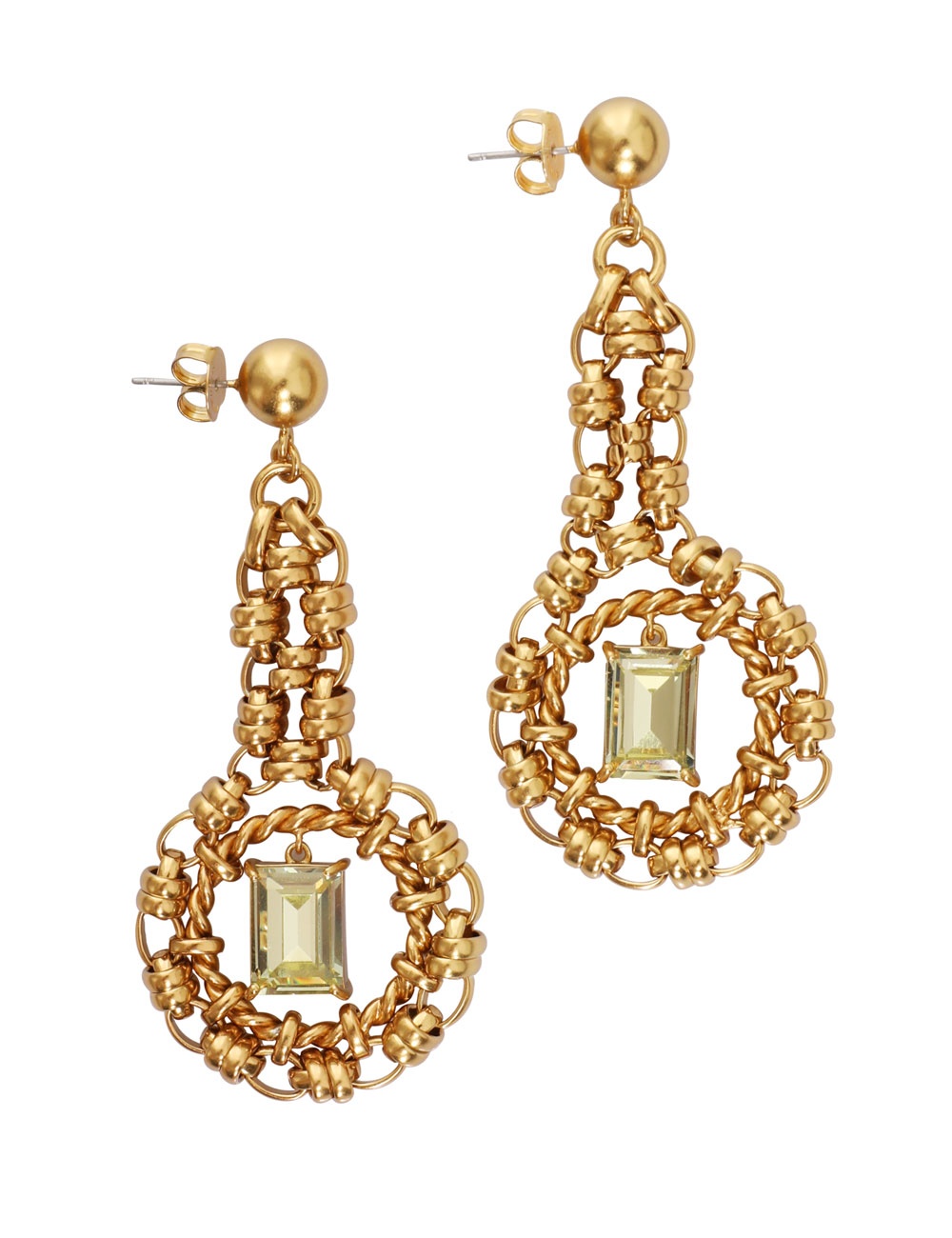 CRYSTAL STATEMENT EARRINGS - 1
