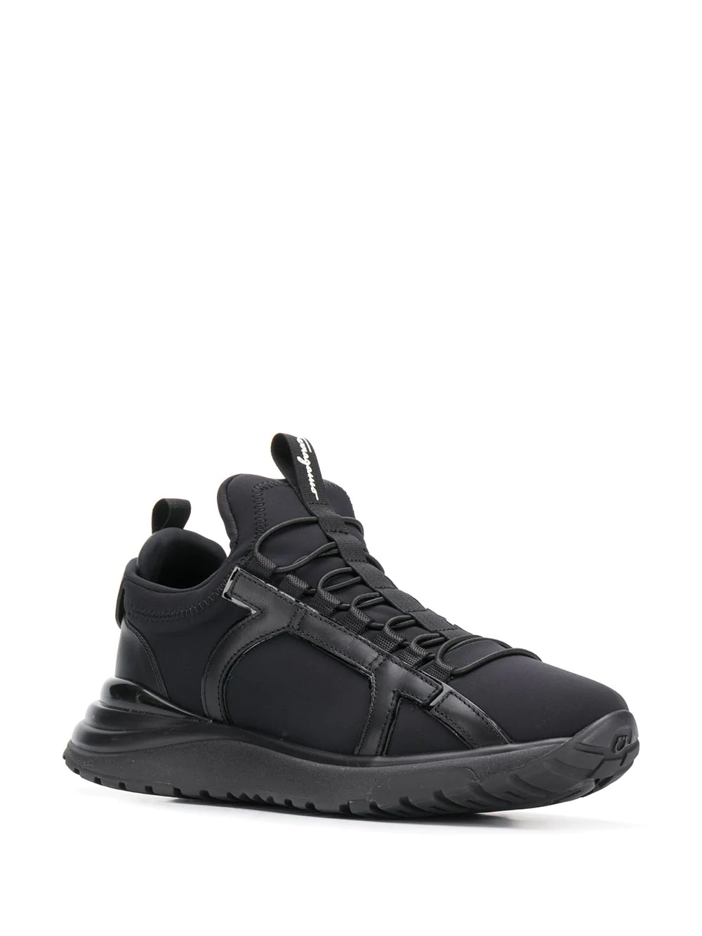 Gancini-panel low-top neoprene trainers - 2