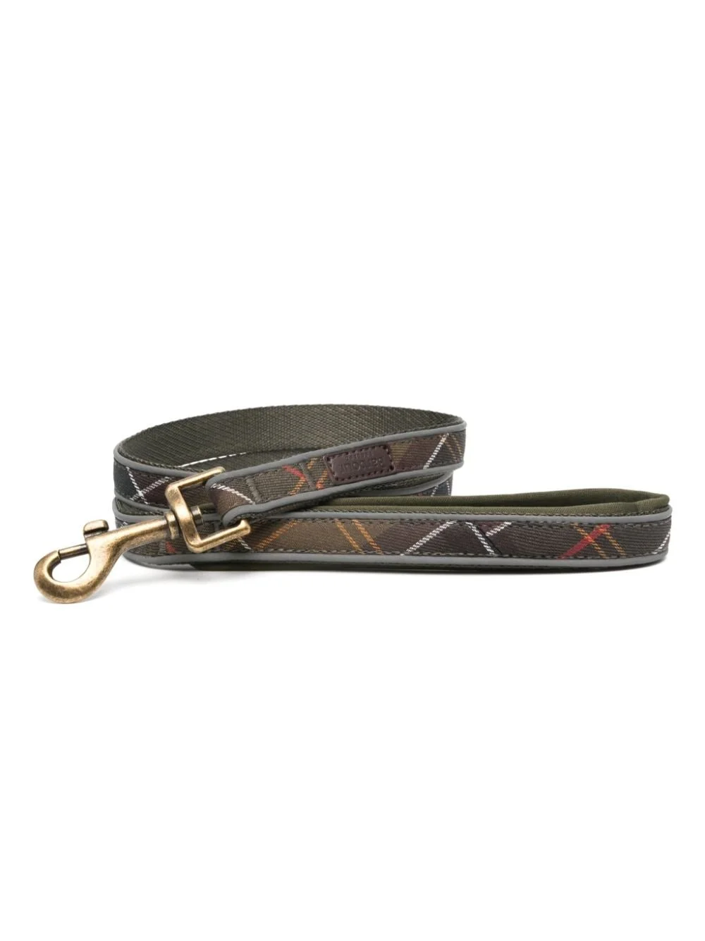 reflective-detailing tartan-pattern lead - 1